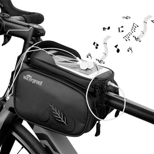 Cycling Bike Top Tube Bag Rainproof MTB Bicycle Frame Front Head Cell Phone Touch Screen Bag Pannier Bike Accessories