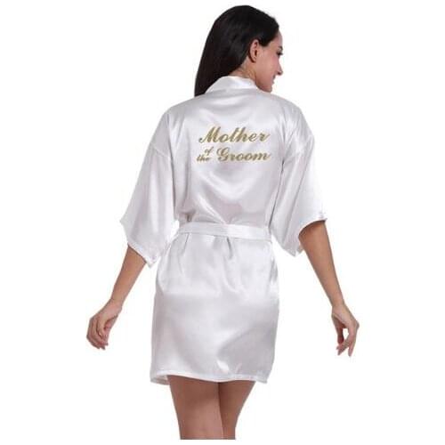 Wedding Mother of the groom Robe Bride Robe Floral Bathrobe Kimono Robe Night Robe Bath Robe Fashion Dressing Gown For Women