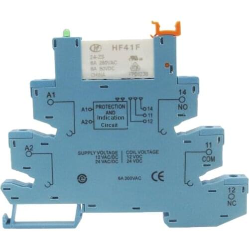 Slim Relay Mount On Screw Socket with LED and Protection Circuit 12VDC/AC