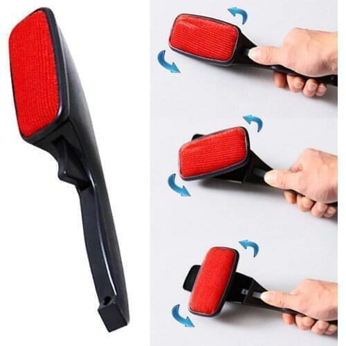 Rotating Magic Lint Dust Brush Pet Hair Remover Clothing Cloth Cleaning Brush Anti-static Lint Fluff Fabric Remover Tools