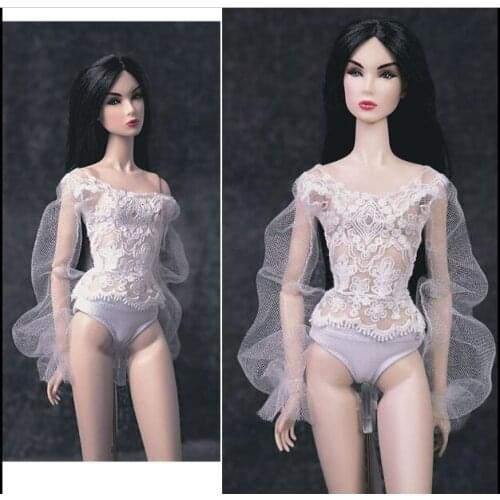 T02-X501-1 Blyth st Doll clothes 1/3 1/4 bjd 1/6 dolls Accessories white color sexy Net gown dress 1pcs