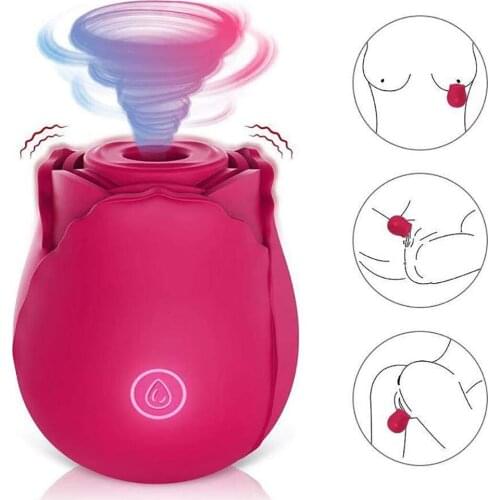 Rose Tongue Lick Sucking Vibrator For Women Intimate Goods Nipple Sucker Oral Licking G-Spot Clitoris Stimulation Adult sex Toys