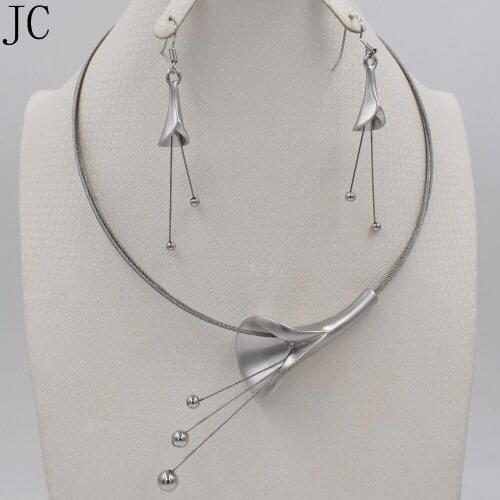 New High Quality set Dubai African jewelry sets dubai gold color Fashion Wedding Bridal Costume necklace earrings for women