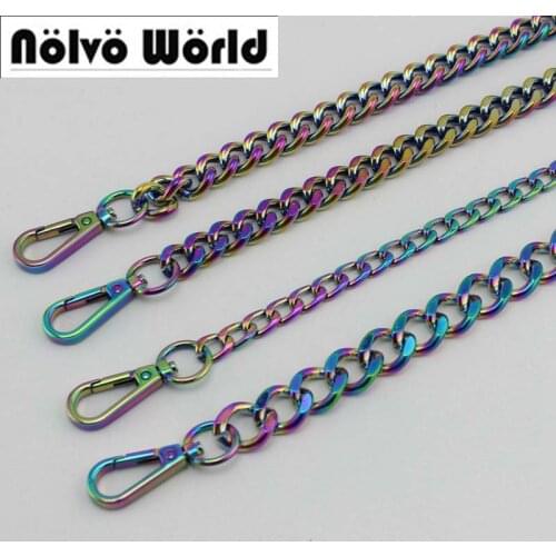 10pcs 5pcs 17mm 13mm 9mm NEW fashion Rainbow Chain Bags Purses Strap Accessory Factory Quality Plating Cover Wholesale 1pcs