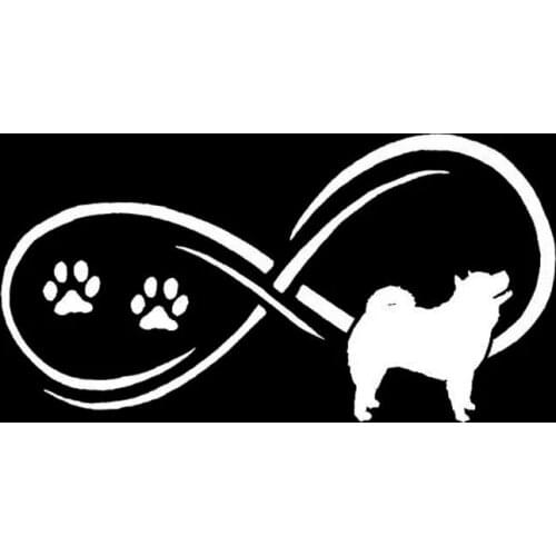 17.8*9.1CM Chow Chow Dog Vinyl Decal Personality Car Stickers Car Styling Bumper Decoration