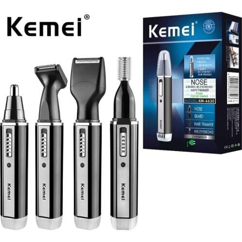 4 In 1 Professional Electric Rechargeable Nose And Ear Hair Trimmer Shaver Personal Care Tools For Men