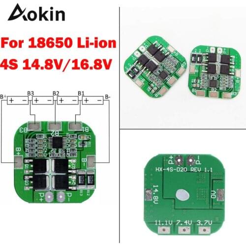 4s 14.8v 16.8v 20a Peak Li-ion Bms Pcm Battery Protection Board Bms Pcm For Lithium Licoo2 Limn2o4 18650 Li Battery Diy Kit
