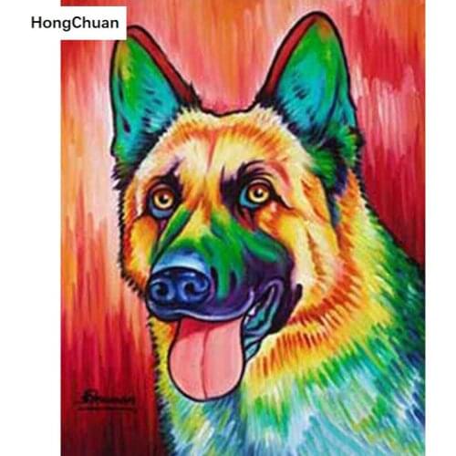 5D Diamond Painting Wolf Dog Square/Round Diamond Embroidery Handmade Rhinestone DIY Mosaic Home Decoration Fast Delivery