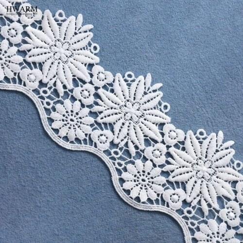 5yard 10cm african lace fabric 2019 high quality lace trimming DIY wedding christmas decoration Explosive Water Soluble laces