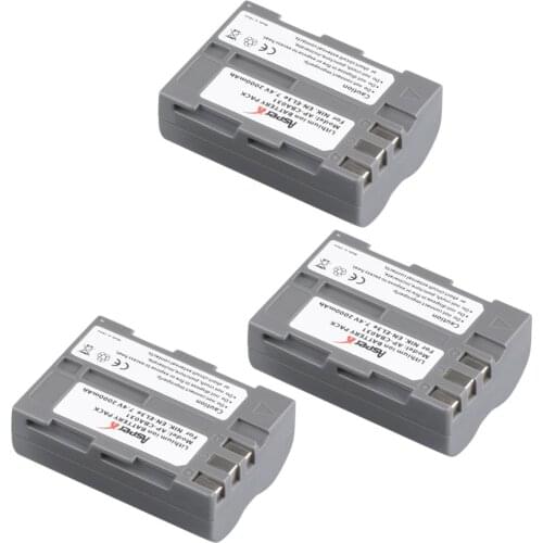 3Pcs 2000mAh EN-EL3e EN EL3e ENEL3e Batteries for Nikon D30 D50 D70 D70S D90 D80 D100 D200 D300 D300S D700 Digital Camera