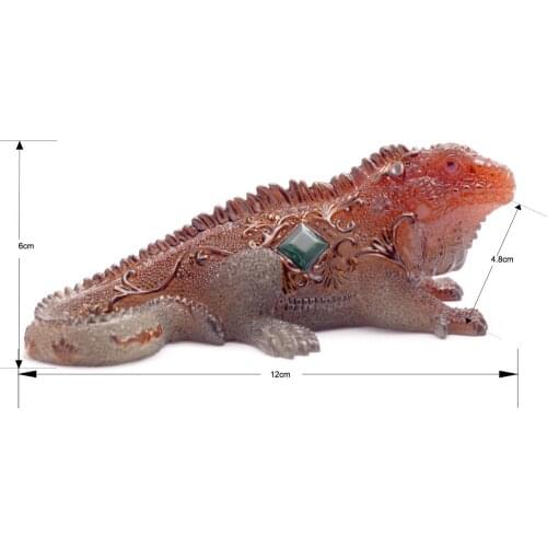 Allochroic Mascot,Yellow Chameleon Ornament, tea pet, will change color, newness gifts, S1026B