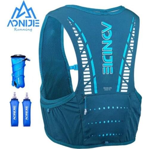 AONIJIE Marathon Camping Running Outdoor Sports Update 5L Backpack Hydration Pack Rucksack Bag Vest Harness