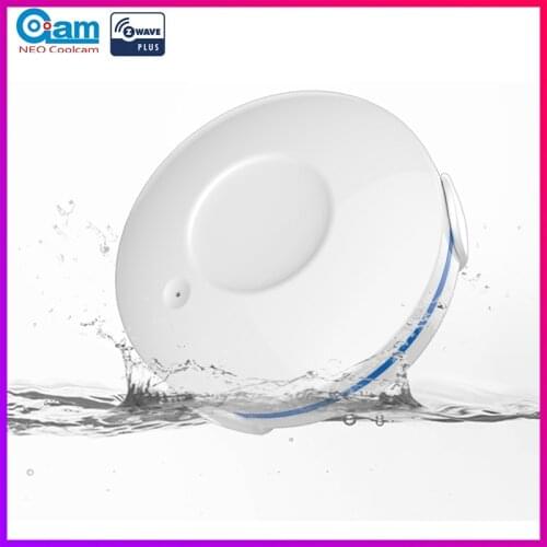 NEO Smart Water Leak Alarm Sensor Z Wave Plus Smart Home Water Flood Leakage Sensors With Remote Probe Water Resistant Detectors