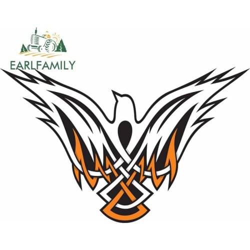 EARLFAMILY 13cm x 8.3cm For Bird Celtic Motorcycle Car Stickers Cartoon Decal Body For Car Graffiti Scratch-Proof Decoration
