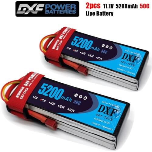DXF 3S 11.1V 5200mah 50C-100C Lipo Battery 3S XT60 T Deans XT90 EC5 For FPV Drone Airplane Car Racing Truck Boat RC Parts