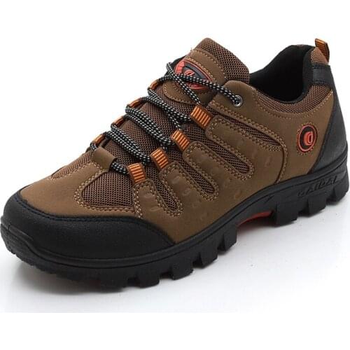 Mens Work Shoes Outdoor Sneakers Men Mesh Shoes Non-slip Wear-resistant Fishing Shoes Male Desert Boots Drop Shipping