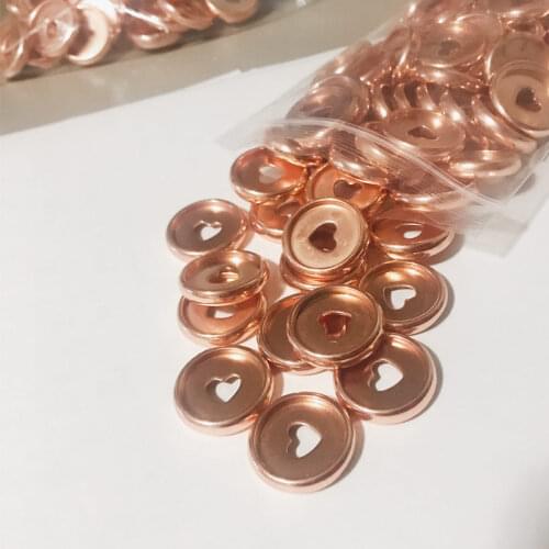 500pcs Colorful Heart Notebook Plastic Disc 23mm Binding Mushroom T Hole Ring Round Buckle Hoop DIY Binder Notebook Office Suppl