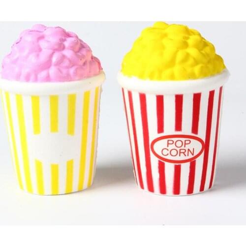 Popcorn Shape Jumbo Squishy Slow Rising Pu Squishies Bun Squeeze Decompression Novelty Toys LX4378