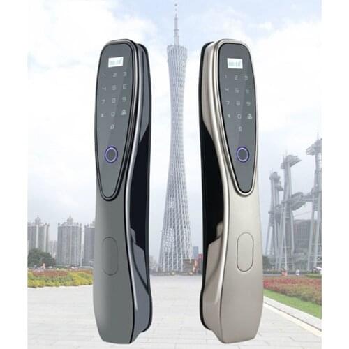 QLEUNG S910 Tuya APP Automatic Remote Control Fingerprint Pass Code Card Smart Wifi Door Lock