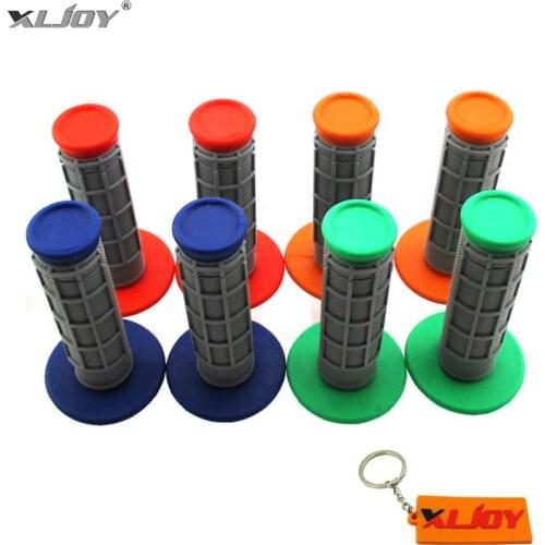 Throttle Hand Grips For Kawasaki KX125 KX250 KX250F KX450F CRF450R CR125 KLR Yamaha Apollo SSR Thumpstar Dirt Pit Bike