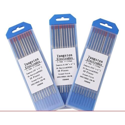 WT20 Tig Rods Thoriated Tungsten Electrode Professional Welding Electrodes 1.6/2.0/2.4/3.0/3.2/4.0*150 MM