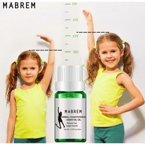 MABREM Soothing Foot Promote Bone Growth Height Increase Oil Conditioning Body Grow Taller Herbal Essential Oils Massage Oil