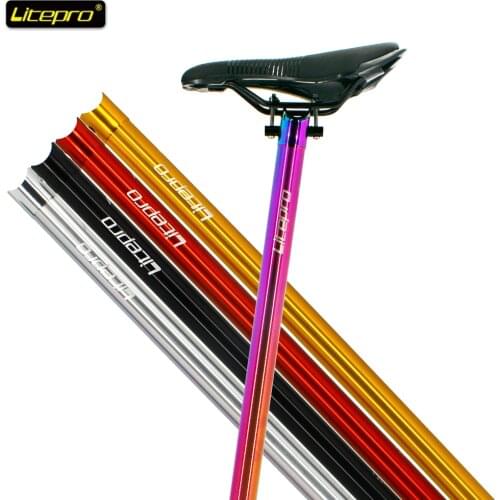 Litepro Folding Bike Seatpost 31.8*580mm Foldable Bicycle Seat post For Fnhon Alu Alloy Seatpost Seat Tube Bicycle Accessories