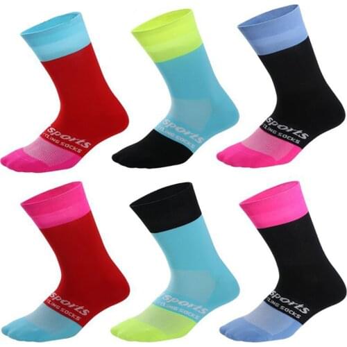 KoKossi Bicycle Sports Socks Breathable Skin-friendly Comfortable Cycling Outdoor Fitness Anti-slip Non-pilling Running Socks