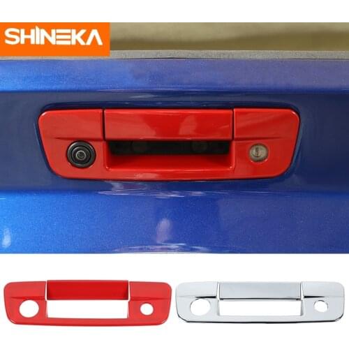 SHINEKA Exterior Stickers For Dodge RAM 1500 Car Tailgate Handle Decoration Cover Accessories For Dodge RAM 1500 2010-2017