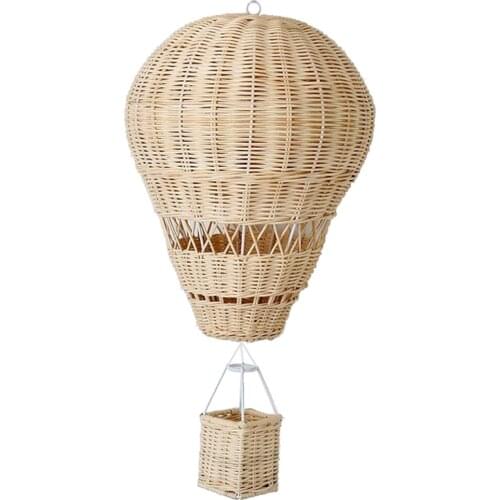 Hand-woven Hot Air Balloon Craft Kids Room Hanging Decorations Home Decor