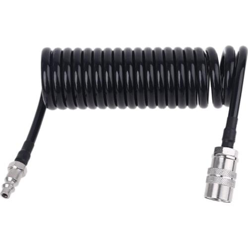 3/5/7/10/15m Recoil Air Hose Air Compressor Hose with Industrial Solid Coupler & Plug Quick Connect 10/16/23/49 Feet