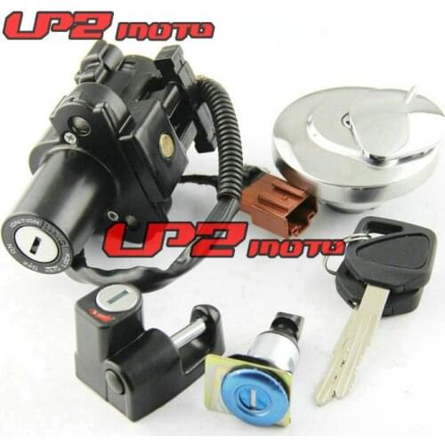 Motorcycle Lock Ignition Switch Lock Key Gas Tank Cap Cover Helmet lock for Honda CB400SS