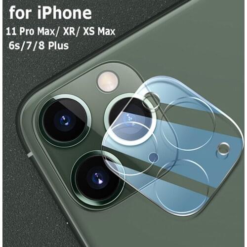 1/2 pcs iPhone Camera Lens Glass Protectors For iPhone 11 Pro Max iPhone Xs Max XR 6 6S 7 8 Plus Tempered Glass 9D Full Lens