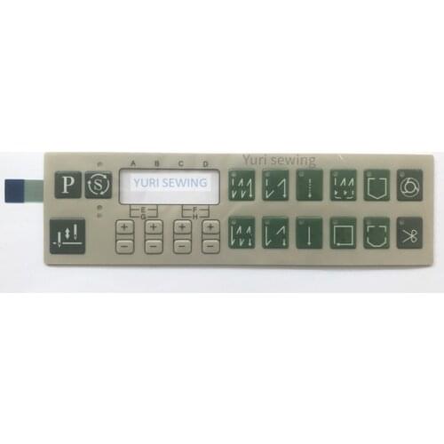 ZOJE HULONG WR industrial sewing machine part ZOJE HMC control box operation panel sheet board membrane sticker paper switch