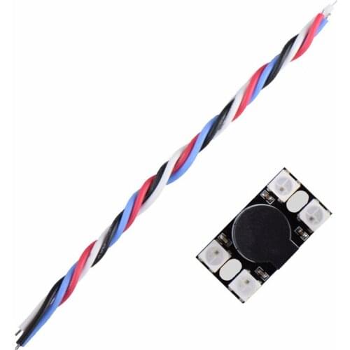 JMT Super loud 110 Decibel LED Alarm Buzzer WS2812 Programmable BF F3 F4 F7 For FPV RC Racing Drone Quadcopter