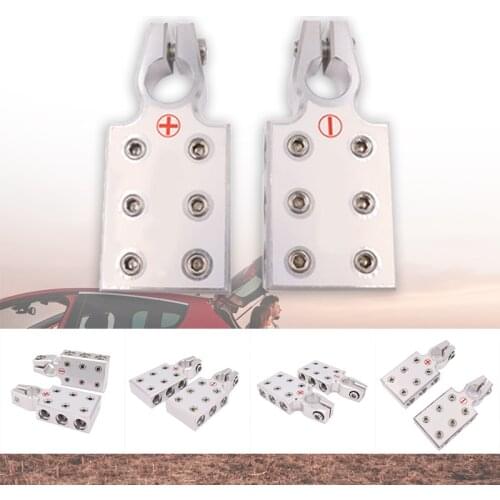 1 Pair Car Battery Terminals 0 Gauge 6 Input Power Battery Positive Negative Car Battery Terminal Connector Strong and Durable