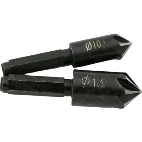 10MM 13MM Countersink Bore Set For Wood Plastic Quick Change Bit 1/4" Hex Shank Chamfer Timber
