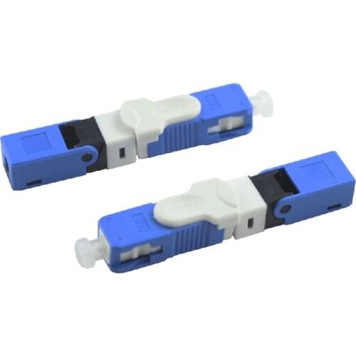 100PCS FTTH SC UPC Optical fibe quick connector SC PC FTTH Fiber Optic Fast Connector Embedded type ESC250D SC Connector