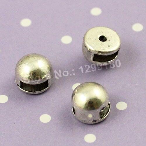 100pcs/lot Silver Tone Slider,for Bracelet Necklace Beads Watch Chain Beads DIY Accessories 9mm Hole:2.5x6mm (K00895)
