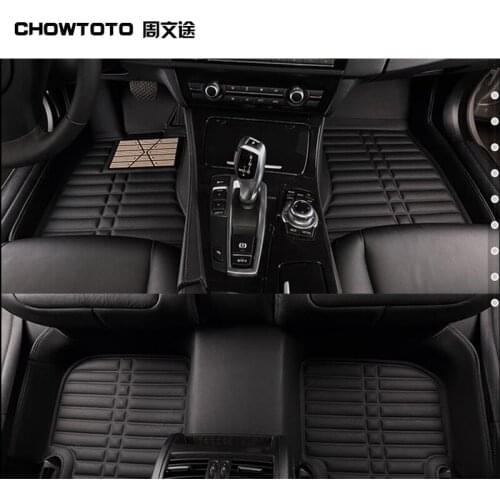 CHOWTOTO Special Car Floor Mats For Ford Explorer 5seats Durable non-slip Leather Carpets For Explorer 2row Carpets