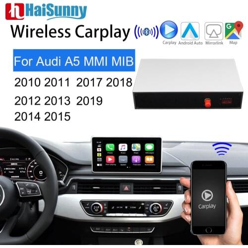 Wireless Carplay For Audi A5 MMI 3G MIB 2011 2012 2013 2014 2017 2019 Support Entertainment Multimedia GPS Navi Auto Reverse
