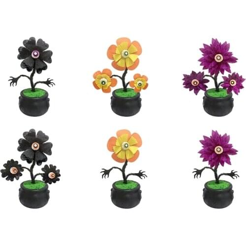 Flower Plush Cute Simulation Plants Stuffed Toys, Creative Cartoon Flowers Potted Plants Pillow Bookshelf Decorations