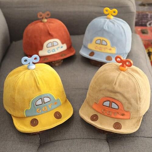 Baby Hat Cartoon Child Korean Car Ears Cotton Baseball Caps Spring Summer Baby Boy Girl Sun Hats Beanies Kids Photography Props