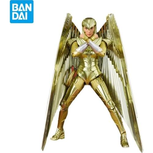 Bandai Action Figure Wonder Woman Model Anime Golden Eagle Battlegear Japanese Animation Collectible Doll Childrens Toy Gift