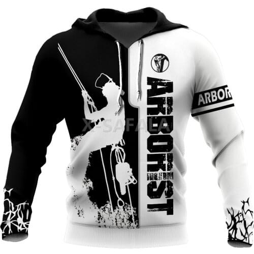 Arborist Lumberjack 3D All Print Size XS-7XL Hoodie Man Women Harajuku Outwear Zipper Pullover Sweatshirt Casual Unisex-2
