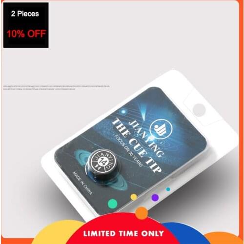 JIANYING One Piece Tip Cue Snooker 11mm Pool 14mm S M H