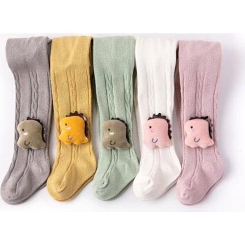 Baby Infant Girls 3D Cartoon Print Pantyhose Autumn Spring Stretch Tights Children Cute Leggings Baby Soft Warm Pantyhose 6M-3Y