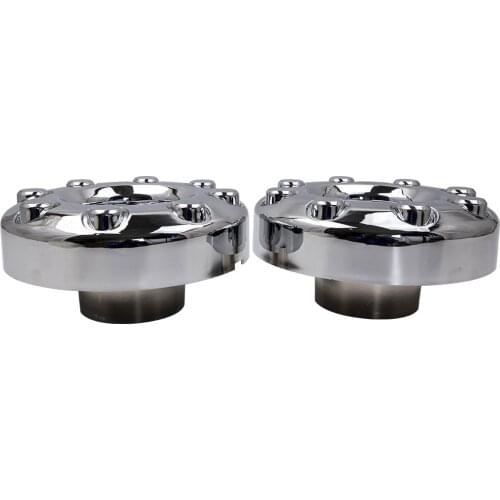 2pc for Ford F350 Super Duty Dually Front 4X4 Chrome Wheel Center Hub Caps 05-18