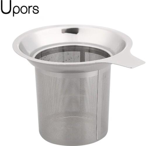 Upors Reusable Stainless Steel Tea Infuser Premium Mesh Tea Strainer with One Handle Loose Tea Leaf Filter Sieve Tea Accessories