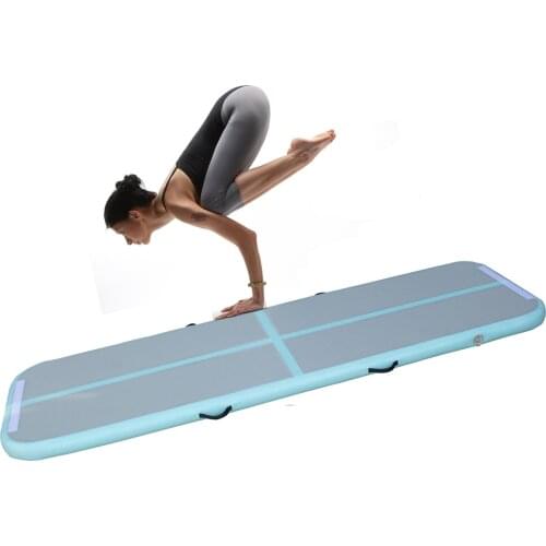 10FT Inflatable Gymnastics Mat Air Track, Tumbing Mat with Electric Pump Floor Mat Water Buoyancy Portable and Durable for Home